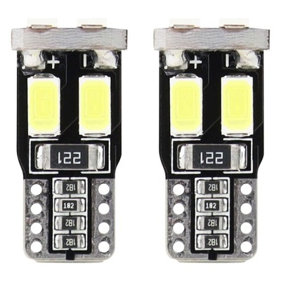 ŻARÓWKI LED CANBUS 6SMD-2 5730 T10 (W5W) WHITE