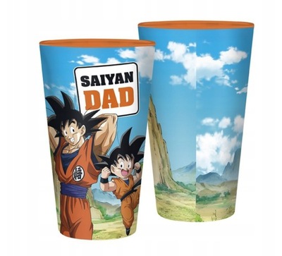 SZKLANKA DRAGON BALL SON GOKU SAIYAN 400ML GOHAN ANIME MANGA