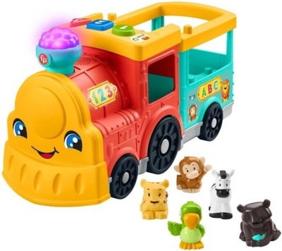 Edukacyjny pociąg ze zwierzątkami Fisher Price