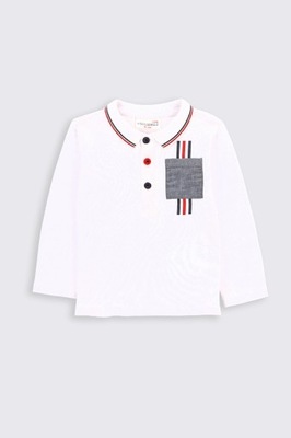 Chłopięcy T-Shirt Polo biały 74 Coccodrillo
