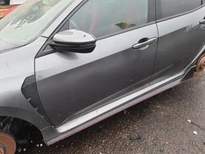 Honda civic x type r nh737m 17- дверь левая задняя фото №1