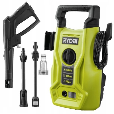 RYOBI KOMPAKTOWA MYJKA CIŚNIENIOWA 1400W 100BAR 390L/H LANCA VARIO RY100PWA