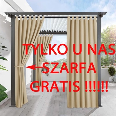 Zasłona OGRODOWA TARAS NA WYMIAR - SZARFA GRATIS !