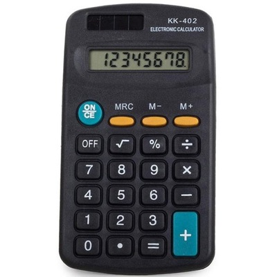 Kalkulator biurowy szkolny kieszonkowy 8 cyfrowy