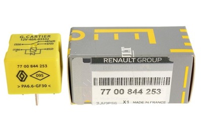 RELAI DE VENTILATEUR RENAULT 7700844253 12V 40A ÉTAT NOUVEAU ORIGINAL RENAULT - milautoparts-fr.ukrlive.com