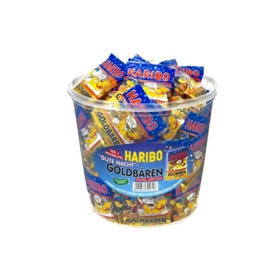 Import z NIEMIEC Haribo Minis Goldbaren Gute Nacht Złote Misie 100 szt.