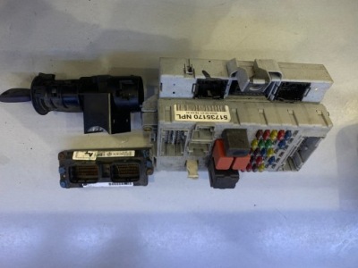 51735170 npl бортовий комп'ютер замок запалювання блок управління набір 2004r punto albea 1,2 8v фото №1