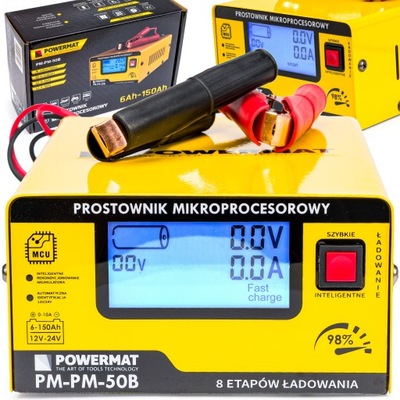 RECTIFICADOR MIKROPROCESOROWY AKUMULATOROWY 12V 24V  