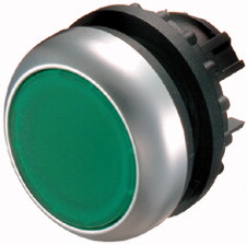 M22-DRL-G przycisk płaski zielony 22mm bez samopowrotu 216948 EATON