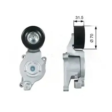 Gates t39256 натягувач ремінь клиновий багаторучейковий фото №1