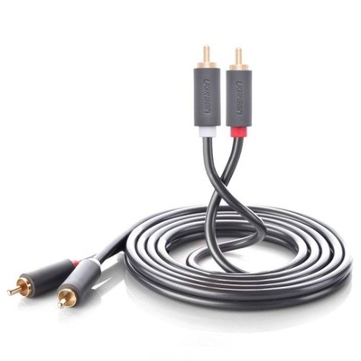 Ugreen kabel przewód audio wideo 2RCA 2x Cinch 2m