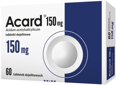 Acard 150 mg lek przeciwzakrzepowy 60 tabletek