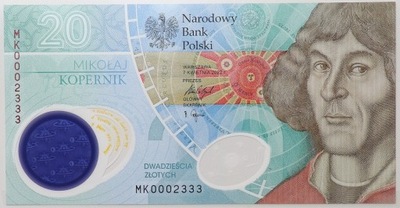 20 zł Mikołaj Kopernik - banknot kolekcjonerski - MK 0002333