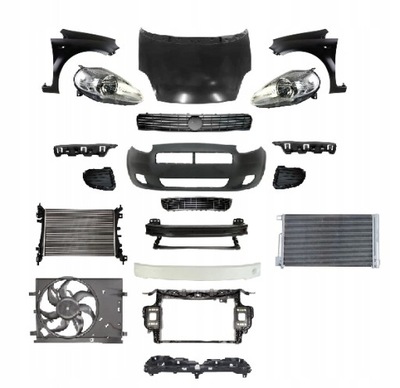 Fiat grande punto 2005-2012 kompletny перед капот фото №1