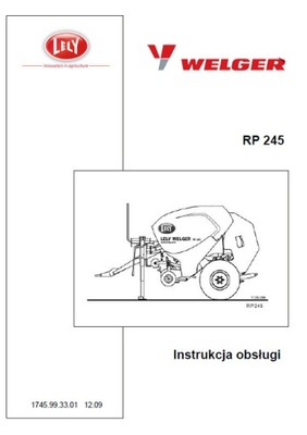 WELGER RP 245 - MANUAL MANTENIMIENTO PL (2009)  