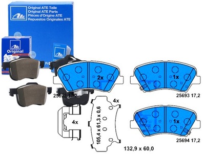 Ate тормозные колодки тормозные hyundai перед i30 veloster 1, фото №1