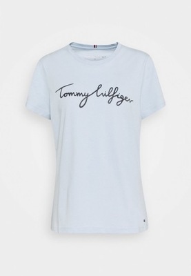 TOMMY HILFIGER T-SHIRT NIEBIESKA KLASYCZNY S 2SXF