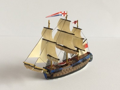 HMS BELLONA Żaglowiec skala 1:1200 model żywiczny