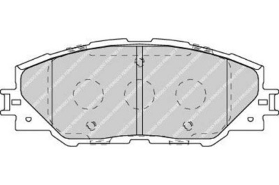 Ferodo гальмівні колодки ham. toyota перед rav4 iii 06- фото №1