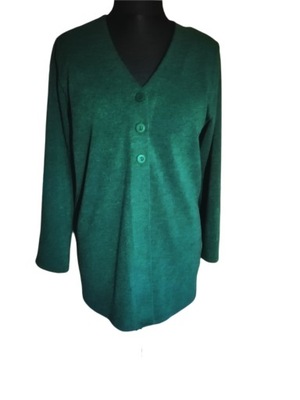 Zielony Sweter zapinany na 3 guziki 3XL (52/54)