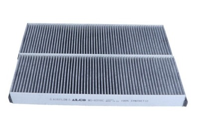 FILTRO CABINAS AUDI A6,R8, VW XL1 05.04- Z AKTYWNYM WEGLEM 2 PIEZAS MS-6316C  