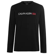 Calvin Klein koszulka z długim rękawem czarna S