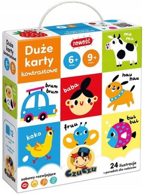 CzuCzu Duże karty kontrastowe 6-9m