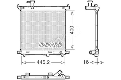 DENSO РАДІАТОР ДВИГУНА ВОДИ NISSAN NOTE 1.2 06.13-