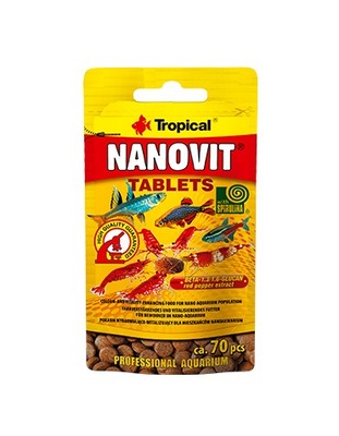 Tropical Nanovit Tablets 10g 70 sztuk Małe ryby