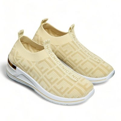 BUTY SPORTOWE DAMSKIE BEIGE WECALLE 37