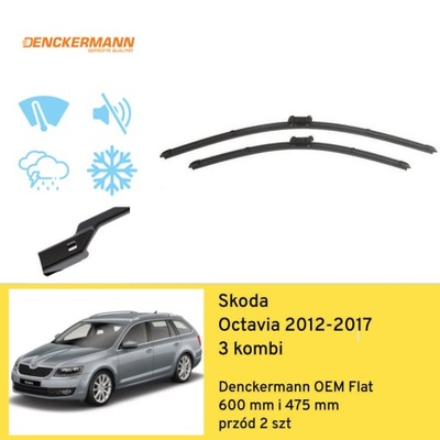 ESCOBILLAS PARTE DELANTERA DO SKODA OCTAVIA 3 UNIVERSAL (2012-2017) DENCKERMANN  