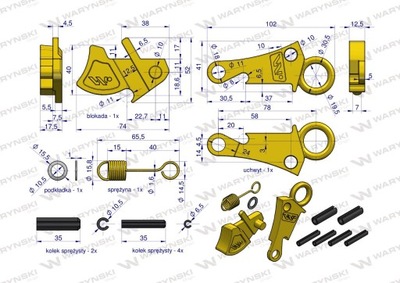 JUEGO DE REPARACIÓN PARA HAKOW CAT-2HD WARYNSKI  