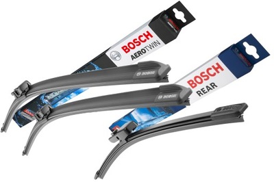 BOSCH AEROTWIN ESCOBILLAS PARTE DELANTERA + PARTE TRASERA SKODA FABIA 3 UNIVERSAL 3 PIEZAS  