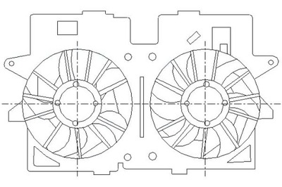 VENTILADOR DEL RADIADOR NISSENS AJ0515025F YL848C607G  