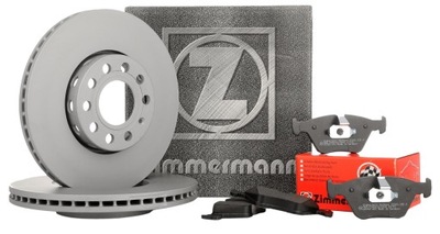 ZIMMERMANN ДИСКИ ТОРМОЗНЫЕ КОЛОДКИ ПЕРЕД - TOYOTA COROLLA E12 2001-2008 255MM