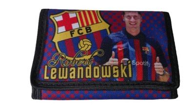 Portfel rozkładany sportowy LEWANDOWSKI BARCELONA