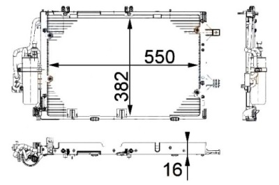 SKRAPLACZ CHŁODNICA KLIMATYZACJI [HELLA]