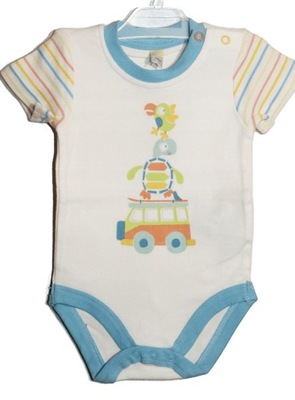 body krótki rękaw 62 cm 0-3 m-ce COOL CLUB