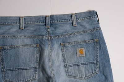 CARHARTT__RETRO PANT__SPODNIE JEANSY MĘSKIE REGULAR__34/32