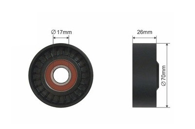 РОЛИК NAPINACZA РЕМНЯ ПОЛИКЛИНОВОГО MW 5 (E60), 5