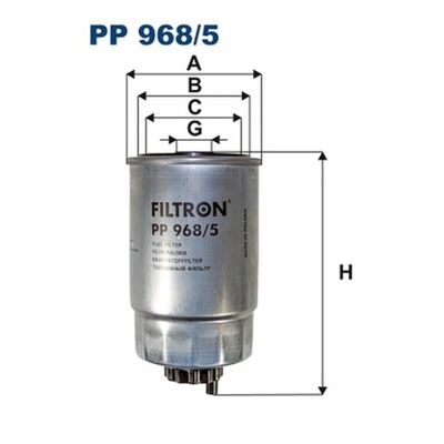 FILTRO COMBUSTIBLES FILTRON PP 968/5  