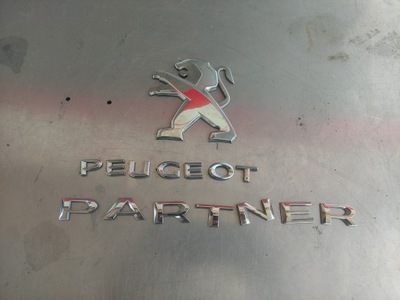 PEUGEOT DE CARGA INSCRIPCIÓN LOGOTIPO TAPA DE MALETERO 9827365277  