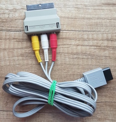 Kabel Przewód TV Nintendo Wii ORYGINAŁ