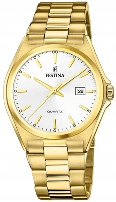Zegarek męski FESTINA 20555/2 złoty klasyczny