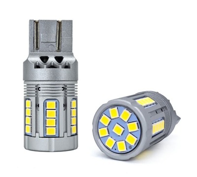 ЛАМПОЧКА LED (СВЕТОДИОД ) 7443 12-24V БЕЗ ОШИБКИ 2000LM БЕЛАЯ 1SZ