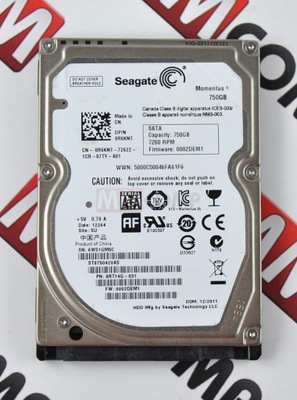 DYSK DO LAPTOPA HDD 750GB 2,5" 7200 RPM