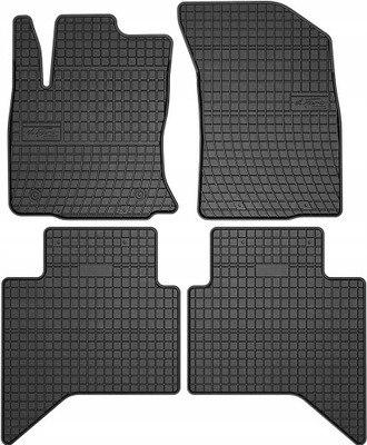 TOYOTA HILUX VIII (2015-) ALFOMBRILLAS GOMA PARA AUTO MIAROWE NEGRAS  