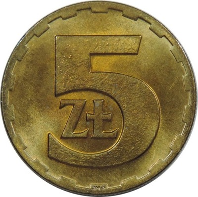 5 ZŁOTYCH 1975 - STAN (1-) - K2300