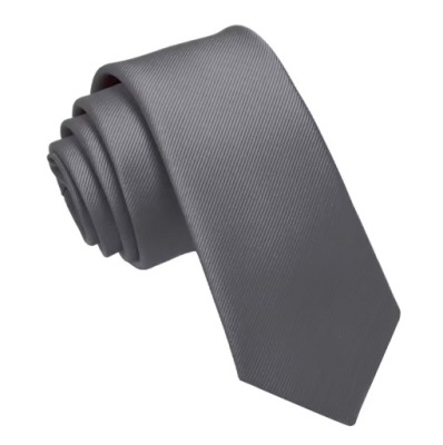 MD elegancki klasyczny męski krawat | SZARY
