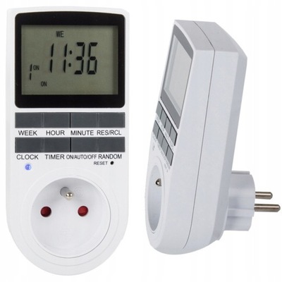 Programator Czasowy Timer Włącznik Wyłącznik Cyfrowy Elektroniczny Programy